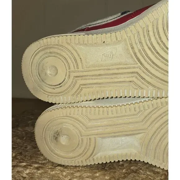 Air Force 1 High '07 LV8 Red Nike Air Used Sneakers Men's 7.5 US - Picture 12 of 13